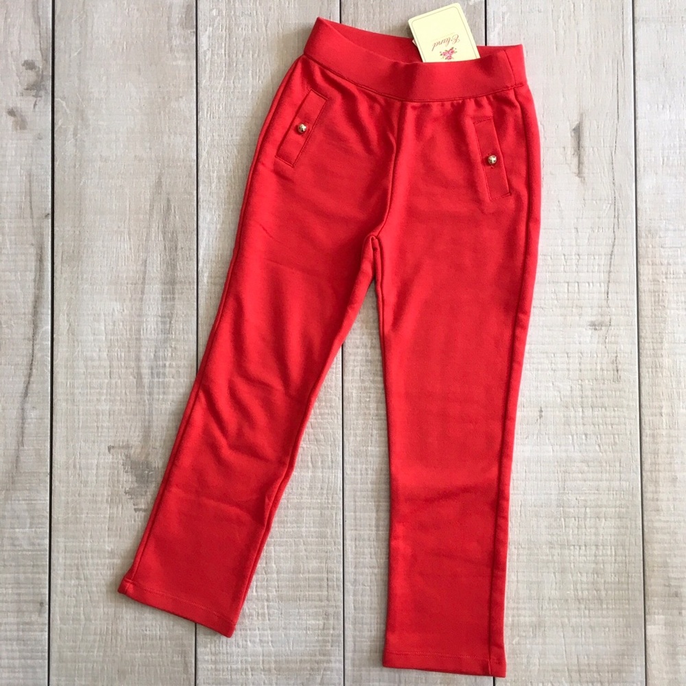 E.land Red Pants